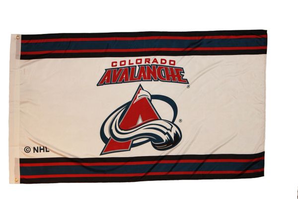 COLORADO AVALANCHE 3' X 5' FEET NHL HOCKEY LOGO FLAG BANNER .. NEW AND IN A PACKAGE
