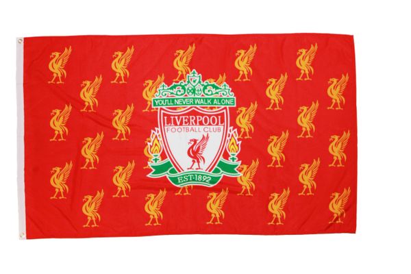 LIVERPOOL 3' X 5' FEET FIFA SOCCER WORLD CUP FLAG BANNER .. NEW AND IN A PACKAGE
