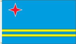 ARUBA LARGE 3' X 5' FEET COUNTRY FLAG BANNER .. NEW AND IN A PACKAGE