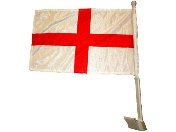 ENGLAND 12" X 18" INCHES COUNTRY HEAVY DUTY WITH STICK CAR FLAG .. NEW AND IN A PACKAGE
