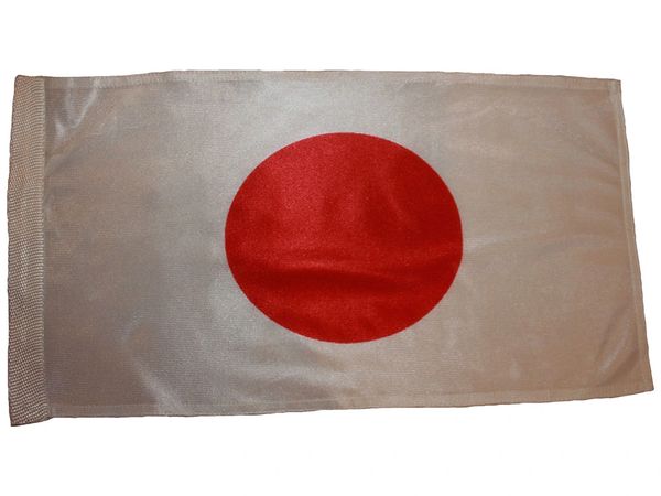 JAPAN 12" X 18" INCHES COUNTRY HEAVY DUTY WITH SLEEVE WITHOUT STICK CAR FLAG .. NEW AND IN A PACKAGE