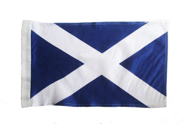 SCOTLAND - ST. ANDREW 12" X 18" INCHES COUNTRY HEAVY DUTY WITH SLEEVE WITHOUT STICK CAR FLAG .. NEW AND IN A PACKAGE