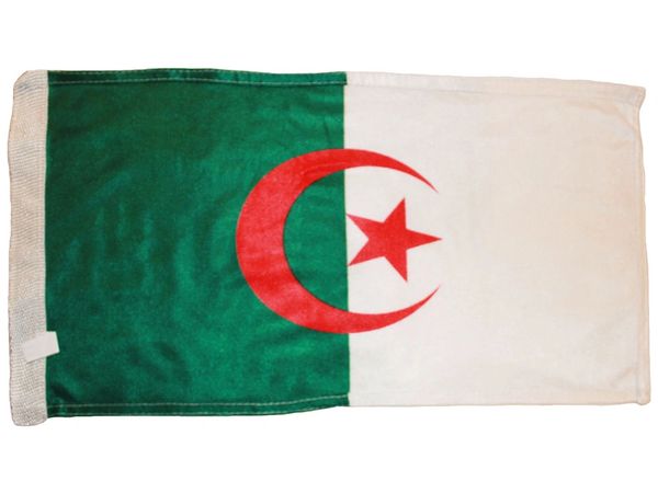 ALGERIA 12" X 18" INCHES COUNTRY HEAVY DUTY WITH SLEEVE WITHOUT STICK CAR FLAG .. NEW AND IN A PACKAGE