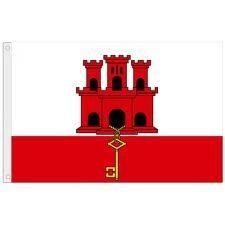 GIBRALTAR LARGE 3' X 5' FEET COUNTRY FLAG BANNER .. NEW AND IN A PACKAGE