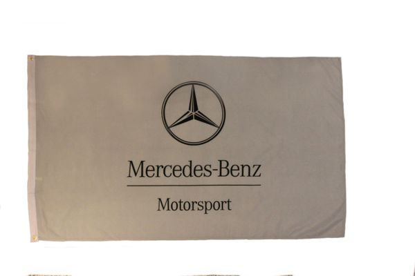 MERCEDES - BENZ MOTOSPORT LARGE 3' X 5' FEET FLAG BANNER .. NEW AND IN A PACKAGE