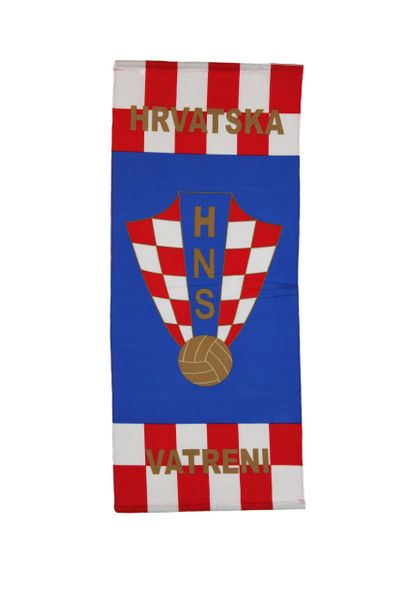 CROATIA HRVATSKA "VATRENI" 46" X 20" INCHES HNS LOGO FIFA SOCCER WORLD CUP FLAG BANNER .. NEW AND IN A PACKAGE
