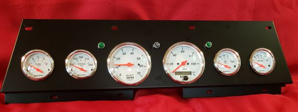 1966-1967 Chevelle BLACK Dash Insert With Gauges | 1967 Chevelle Dash