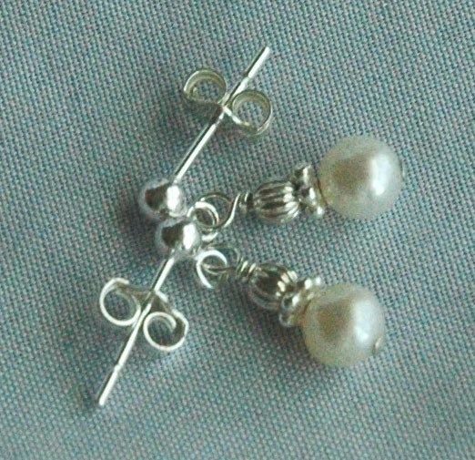 Baby Child Freshwater Pearl Earrings, Freshwater Pearl Earrings
