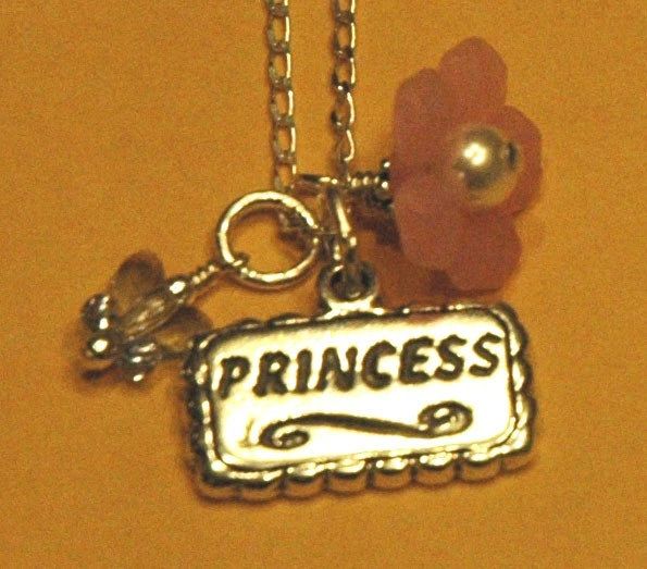 Princess Charms Sterling Silver Children Necklace