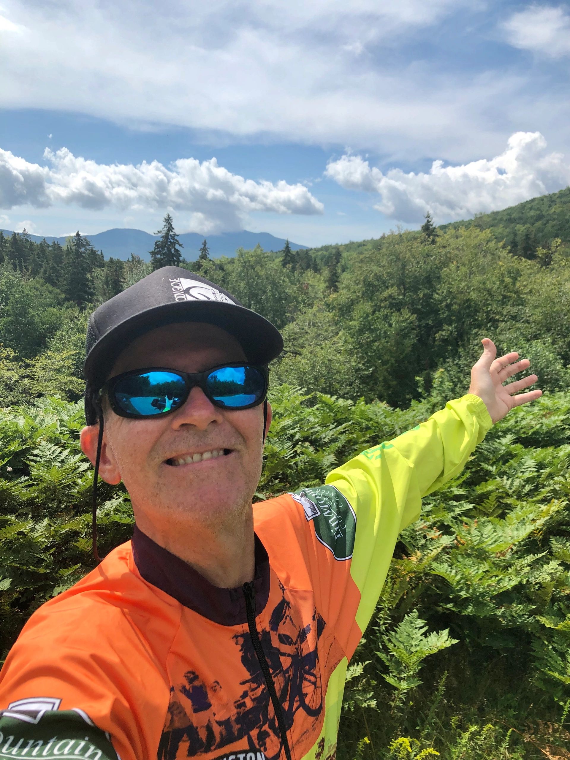 Brian Hall the day after the 2019 MWARBH Race driving home on Bear Notch Road, Bartlett, NH.