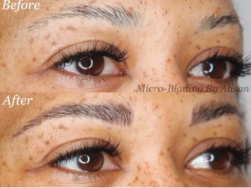 micro-blading tattooed eyebrows powder brows tina davies tattooing certified cosmetic tattoo artist