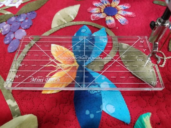 Mini Ditch Machine Quilting ruler