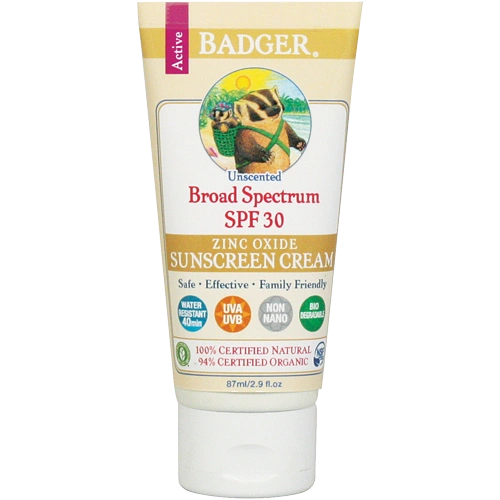 Badger Sunscreen, Unscented