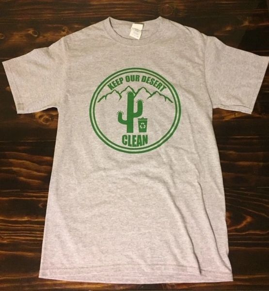 Light Grey Green Logo T-Shirt