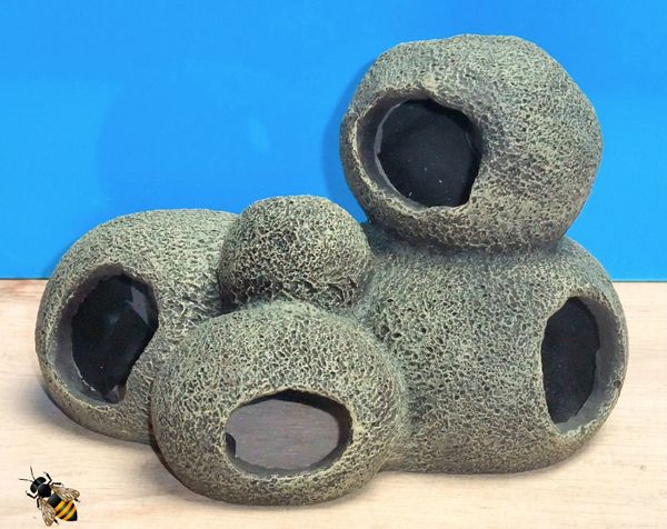 Cave Rock Hide Pebble Tunnel Aquarium Ornament Fish Tank Decoration