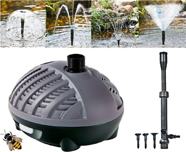 Garden Fish Pond Pump 1000ltr ECO Fountain Waterfall Submersible Outdoor