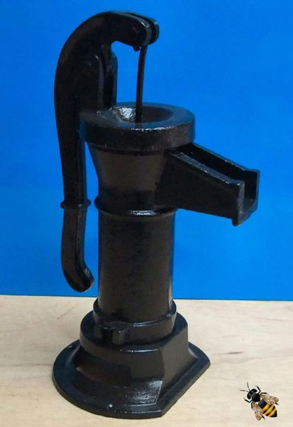 Garden Ornament Cast Iron Pitcher Pump Water Feature Black