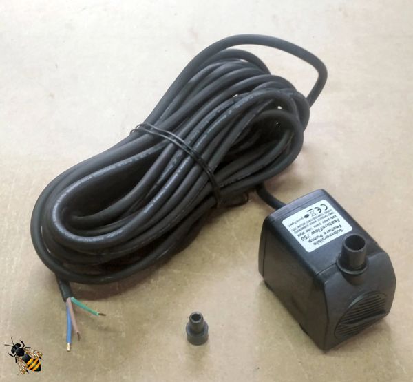 Water Feature Pump 750ltr Outdoor Mains 10 Meters Cable