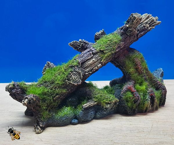 Moss Covered Tree Rock Aquarium Decoration Fish Tank Ornament