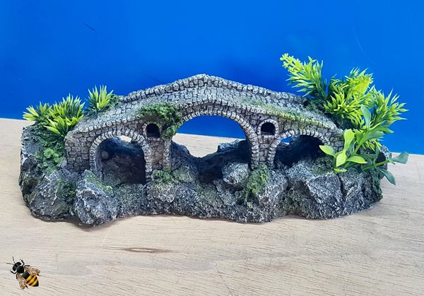 Stone Bridge Cave Aquarium Ornament Rock Fish Tank Decoration