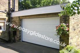 Sectional Electric Garage Door 15X7 White