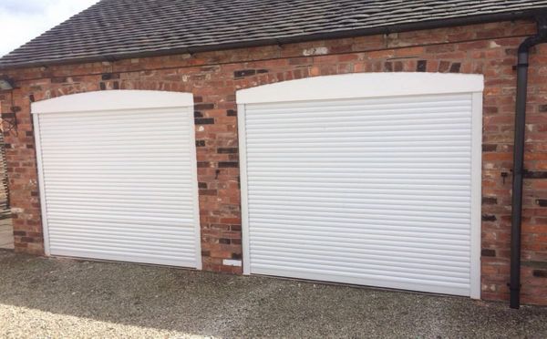 EG55 white roller electric garage door 7x7