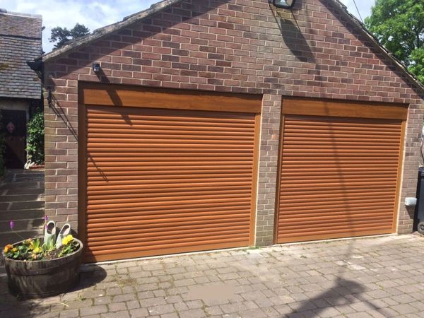 Eg55 Oak Roller Electric Garage Door 9x8 Easyglide Garage Doors