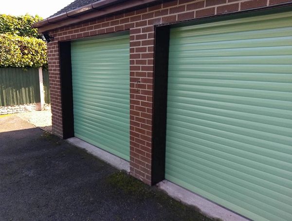 Eg55 Chartwell Green Ral 6021 Roller Garage Door 8x8