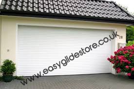 EG55 White Electric Roller Garage Door 8x8