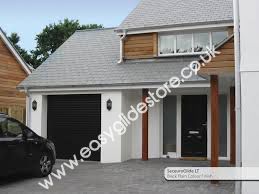 EG55 Black Electric Roller Garage Door 7x7