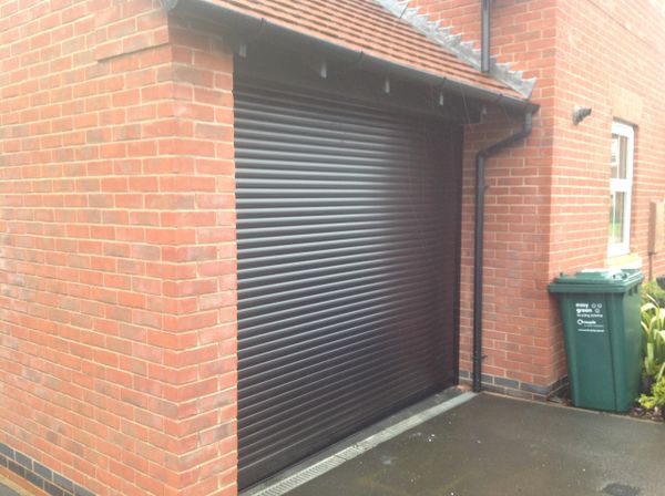 Eg55 Black Electric Roller Garage Door 9x8 Easyglide Garage