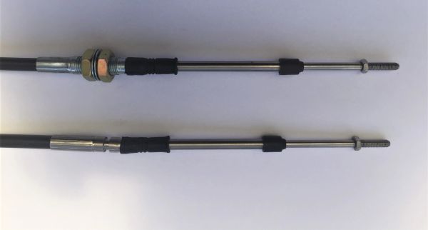 Bunker Hill 4 Series Push-Pull Cable - Build To Order: Bulkhead/Clamp Hubs, 1/4-28 Rods