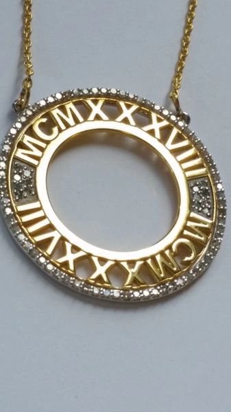 Roman numeral 3 on sale pendant