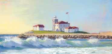 Lighthouse Paintings, Watch Hill, RI landmarks, New England Lighthouse paintings, Watch Hill CGS
