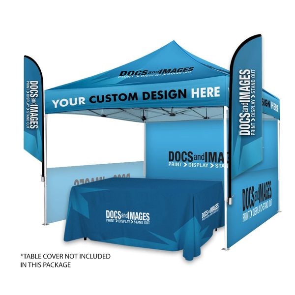 Custom 10x10 Canopy Tent with logo. Design your own custom tent.