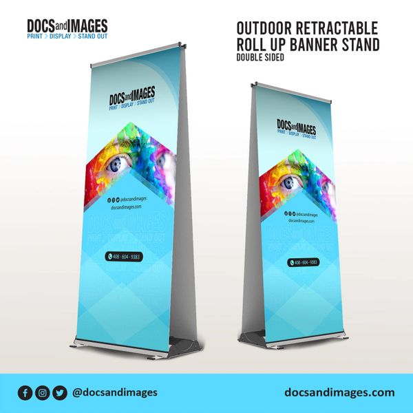 Aredy Retractable Banner Stands, Durable Poster Sign Stand, Height