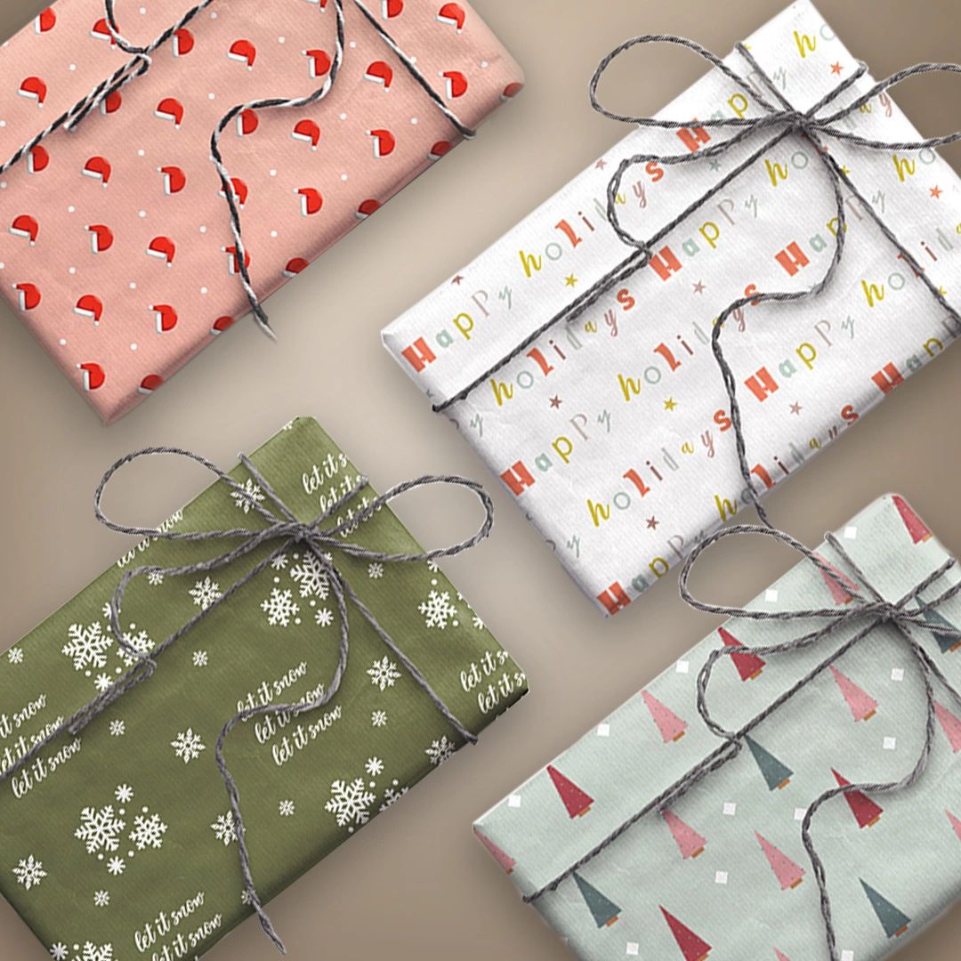Custon gift wrapping paper docs and images