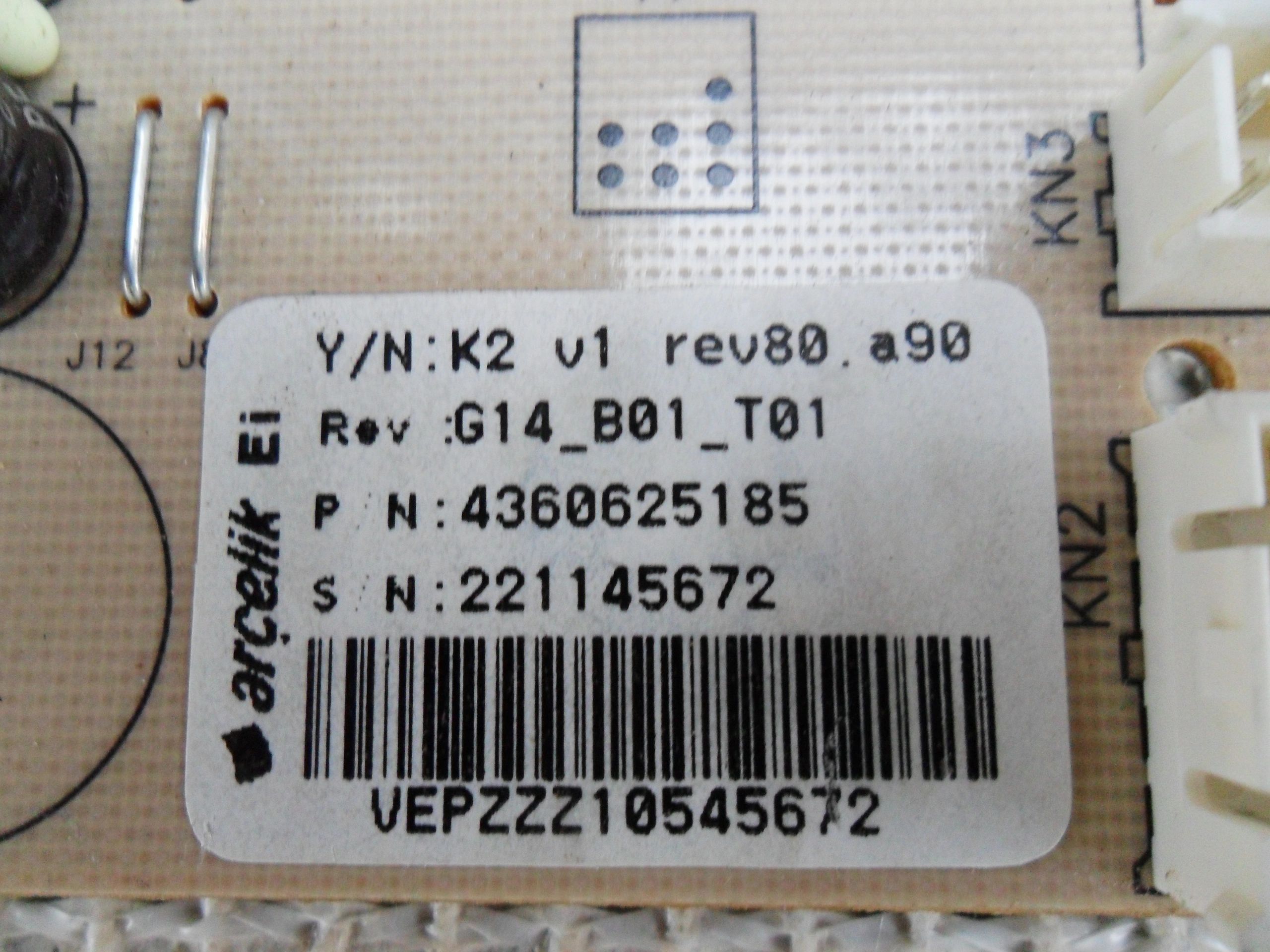 GENUINE BEKO Fridge Freezer Control Board Module PCB 4360625185 U