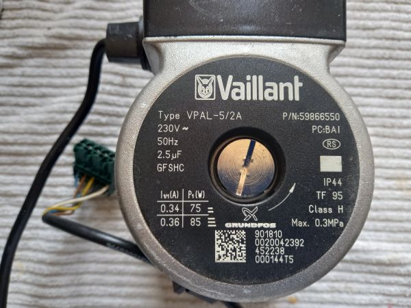 Vaillant ecoTEC Plus Boiler Pump 59866550 Type Vpal-5/2a,used ful |  appliancespareparts.mysimplestore.com