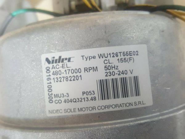 Zanussi ZWH7149P washing machine motor 132782201 USED FULLY TESTE