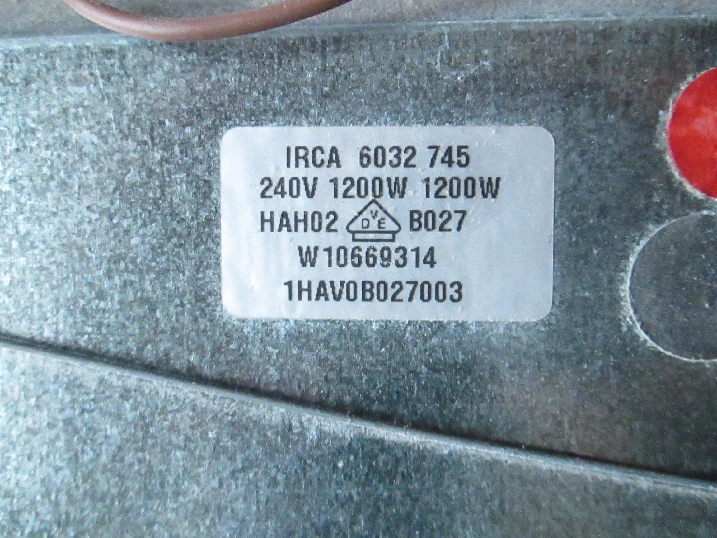 Condensateur 15mf d'origine (481010344796, C00317456) Sèche-linge ARISTON  HOTPOINT, AYA, BAUKNECHT, BAUMATIC, BEKO, BELLAVITA, CANDY