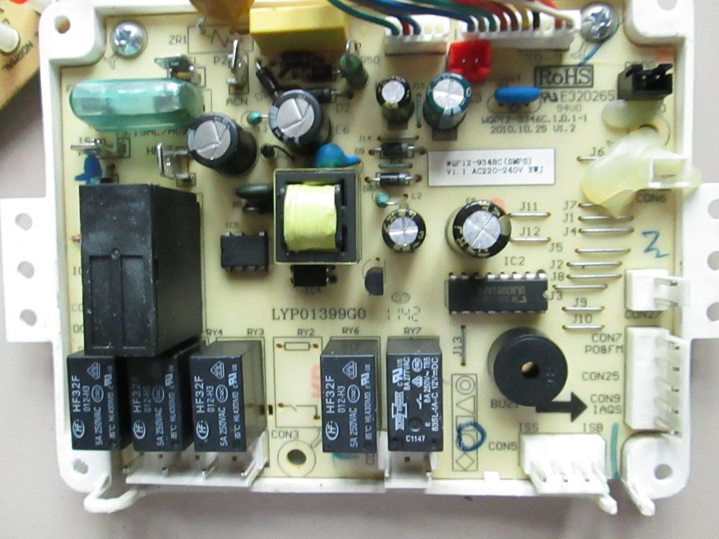 DISHWASHER CONTROL MODULE PCB WQP129348C (SMPS) V1.1 AC220240V