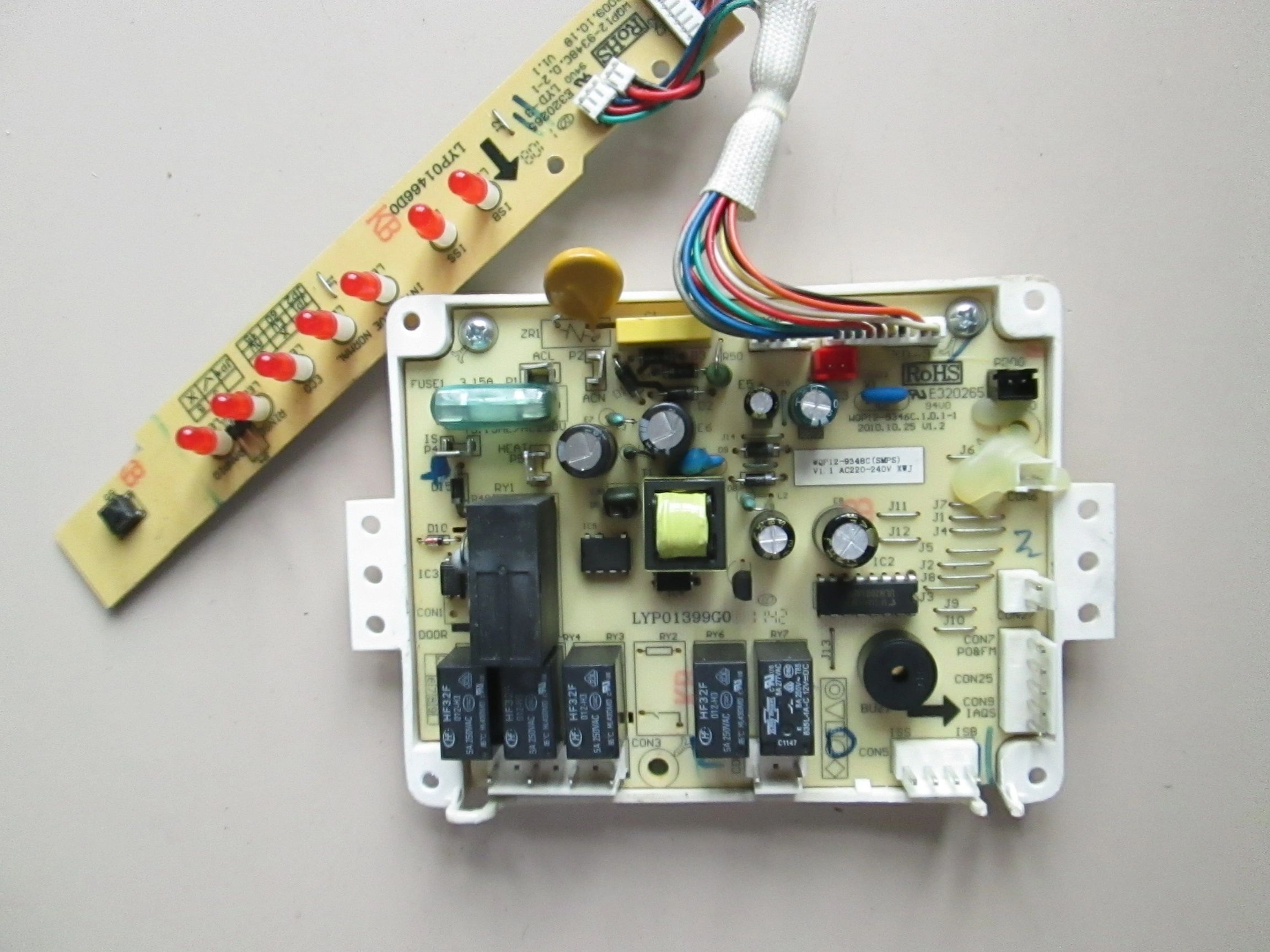 DISHWASHER CONTROL MODULE PCB WQP12-9348C (SMPS) V1.1 AC220-240V ...