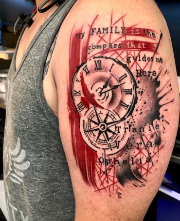 Trash Polka Tattoos by Oriana Tattoo.