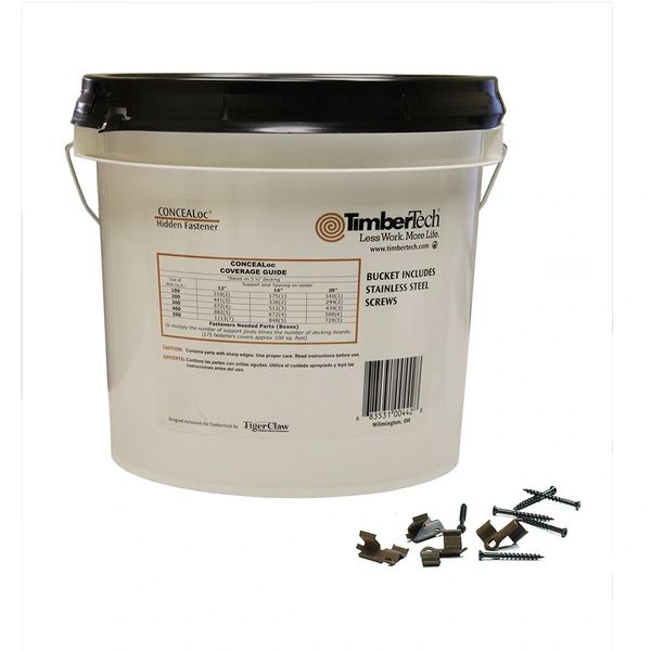 TimberTech CONCEALoc 1,750-Count Brown Clip Deck Hidden Fasteners (1,000-sq ft Coverage)