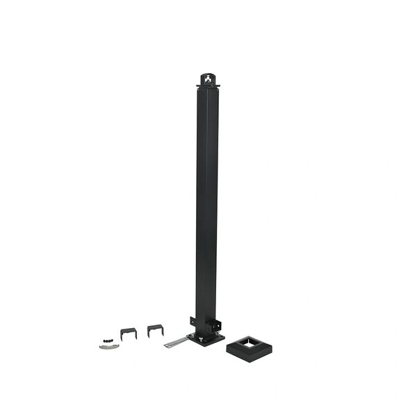 Preassembled Westbury 2"x2"x37" Crossover Corner Post w/ adjustable base cap/flair and brackets