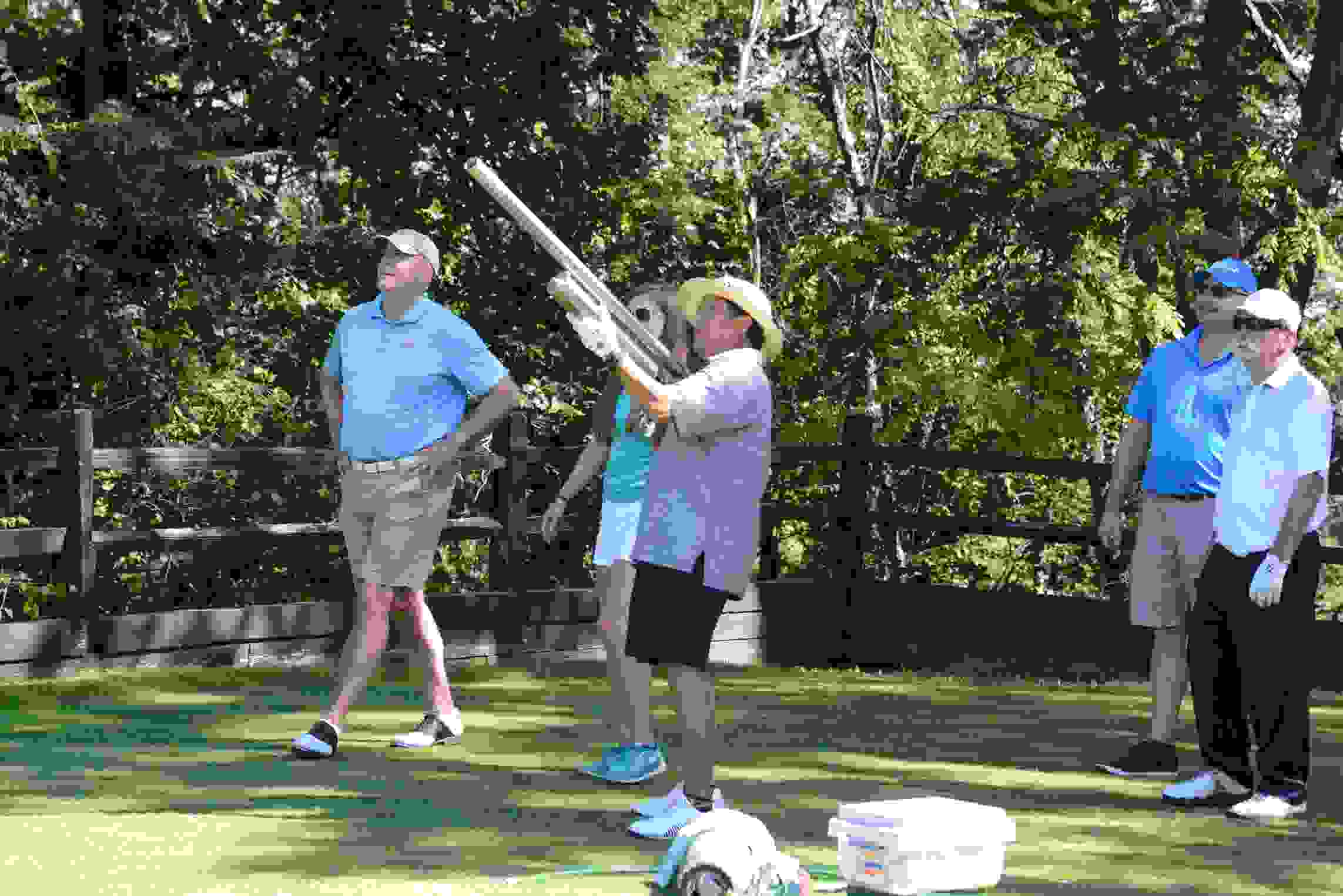 Golf Ball Launcher in action