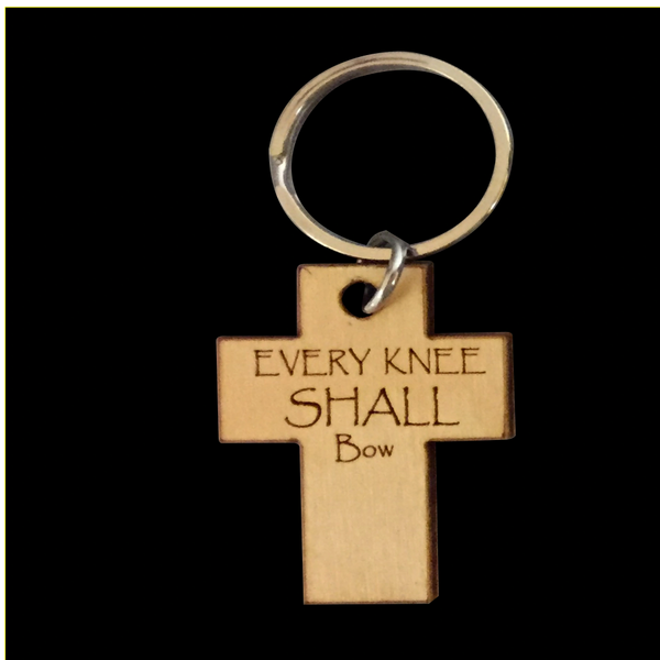 EVERY KNEE SHALL BOW BIRCH KEY RING