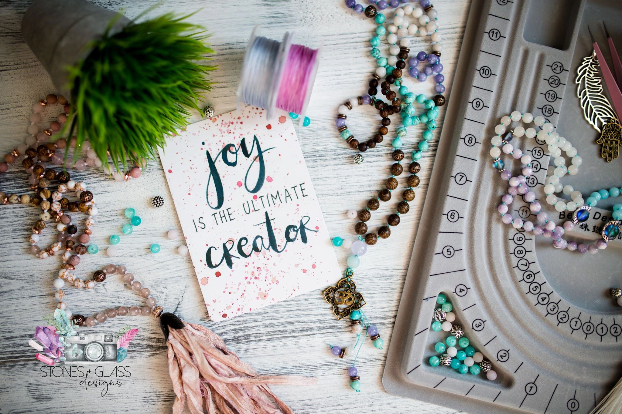 mala workshop
mala necklace
gemstone mala necklace
joy is the ultimate creator
meditation mala