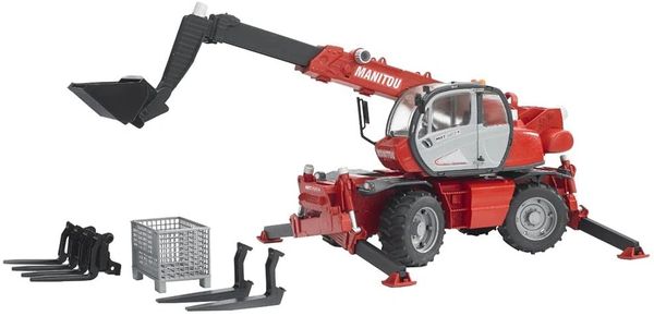 BRUDER ..MANITOU Telescopic forklift 2150 with accessories 02129